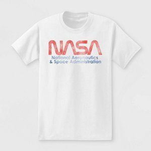 Men's Nasa Space Logo Short Sleeve Retro T-Shirt
